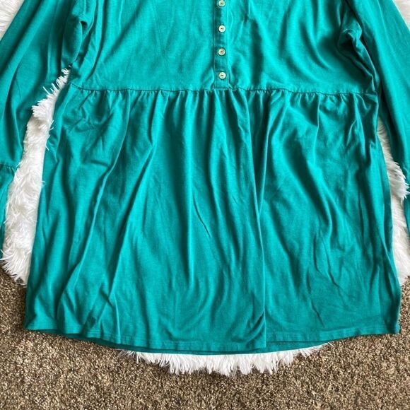 Soft Surroundings Top Teal Womens Size Large - Picture 5 of 7